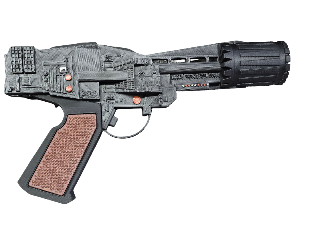 Battlestar Galactica Colonial Blaster Style Prop – 3D Printed Fan-Made Display Model 🚀