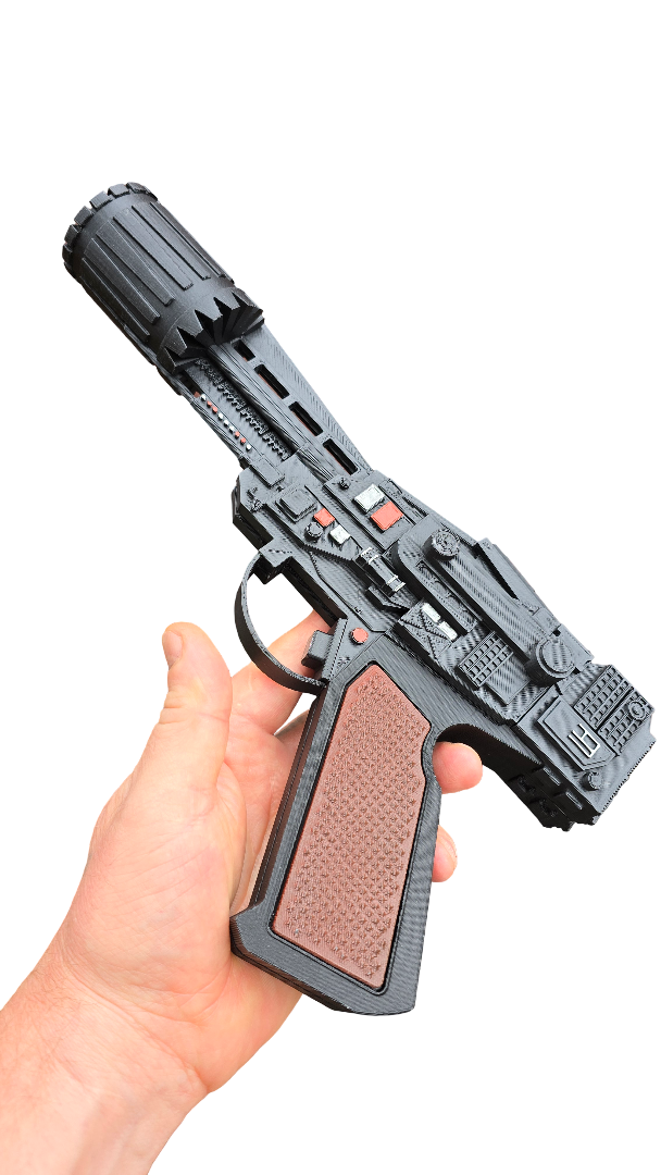 Battlestar Galactica Colonial Blaster Style Prop – 3D Printed Fan-Made Display Model 🚀