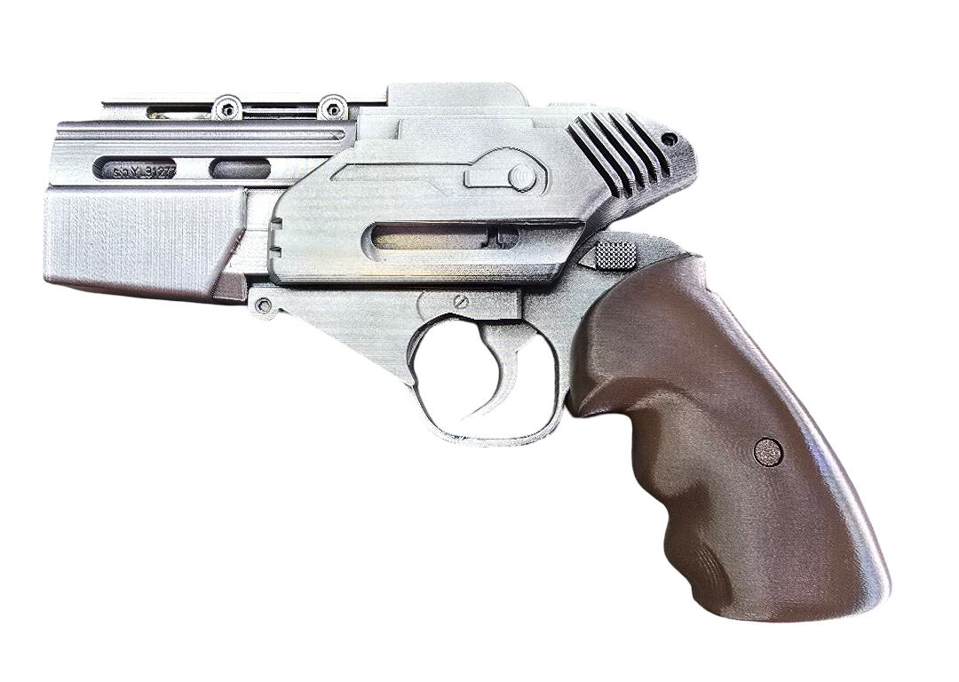 🛡️ Colonial Warrior Blaster – Battlestar Galactica Style Prop – 3D Printed & Painted