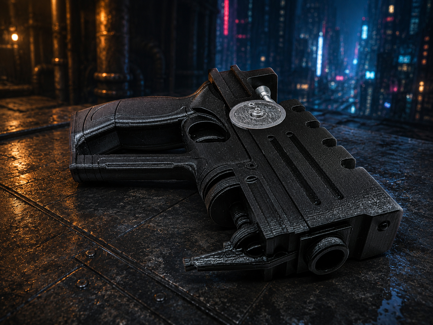 Fifth Element Style Display Prop – Fan-Made Sci-Fi Model with Stand