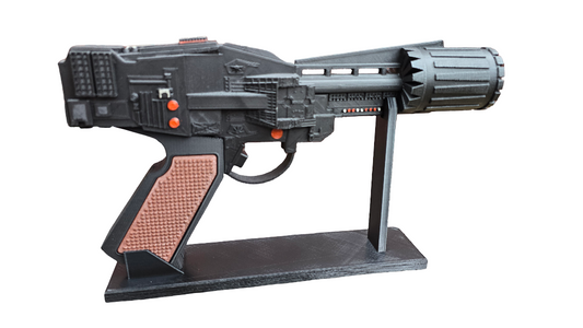 Battlestar Galactica Colonial Blaster Style Prop – 3D Printed Fan-Made Display Model 🚀