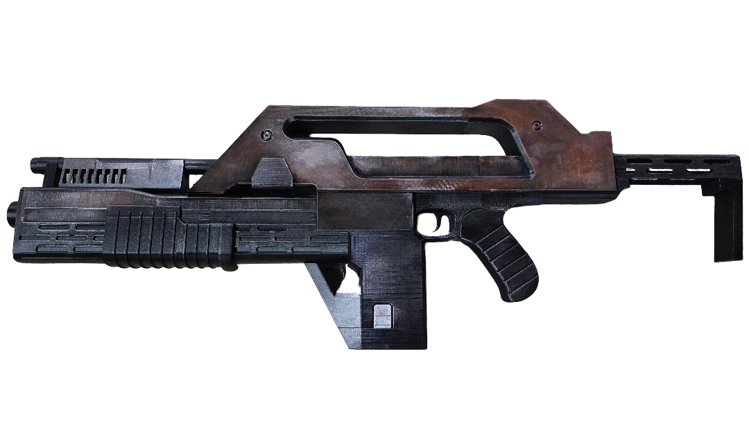 M41A Pulse Rifle Style Prop – Fully Painted 3D Printed Sci-Fi Display Model