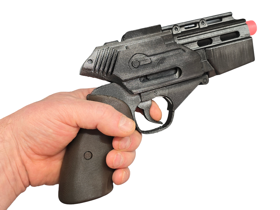 🛡️ Colonial Warrior Blaster – Battlestar Galactica Style Prop – 3D Printed & Painted