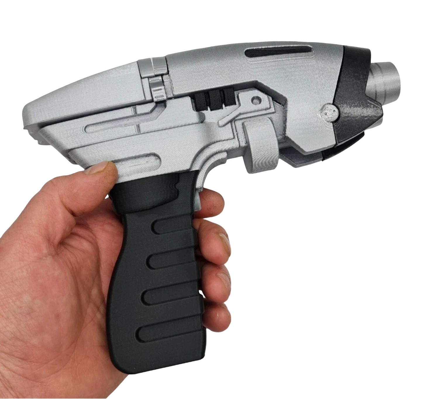 Starfleet Style Phaser Prop – Fan-Made Sci-Fi Display Model