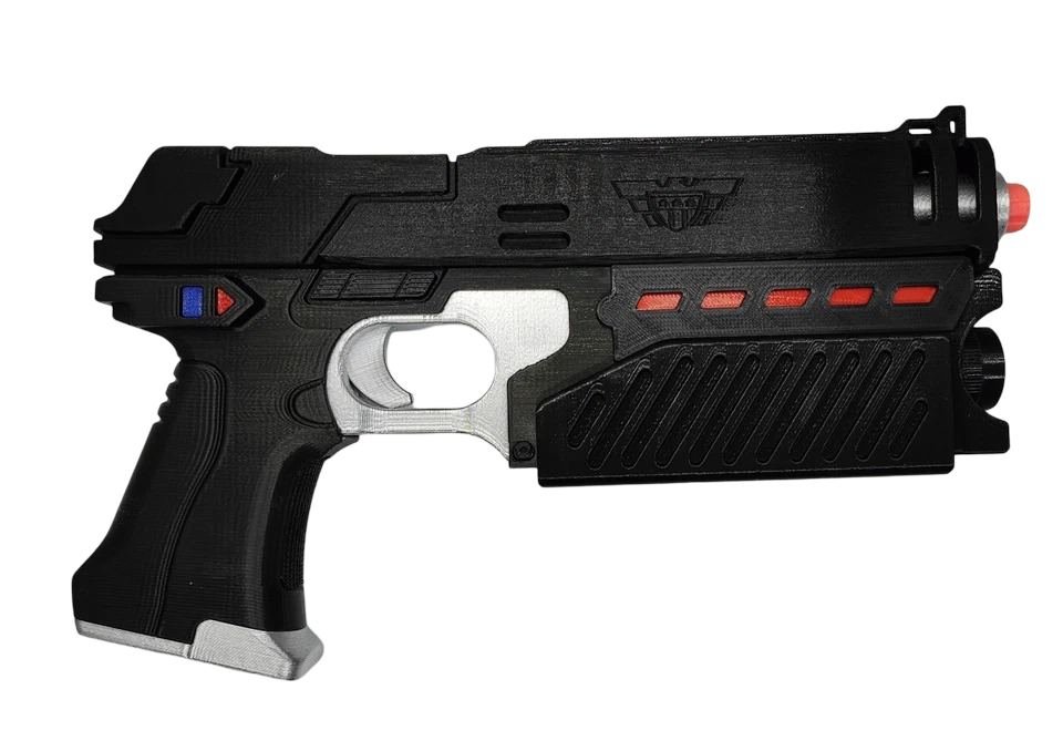 Judge Dredd Lawgiver MK2 Style Prop – 3D Printed & Painted Display Model