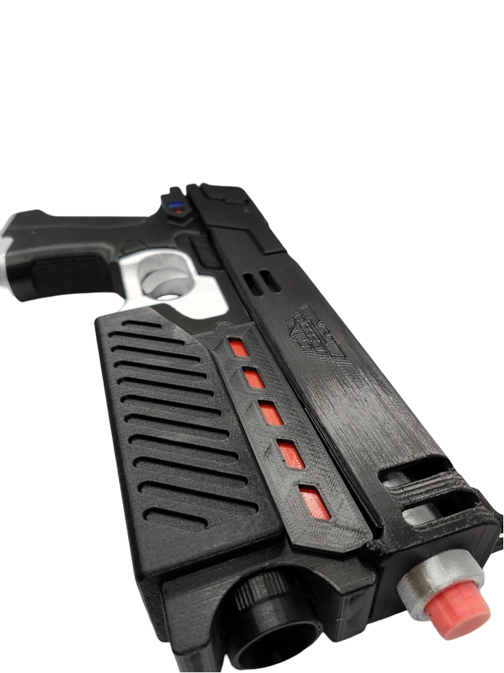 Judge Dredd Lawgiver MK2 Style Prop – 3D Printed & Painted Display Model